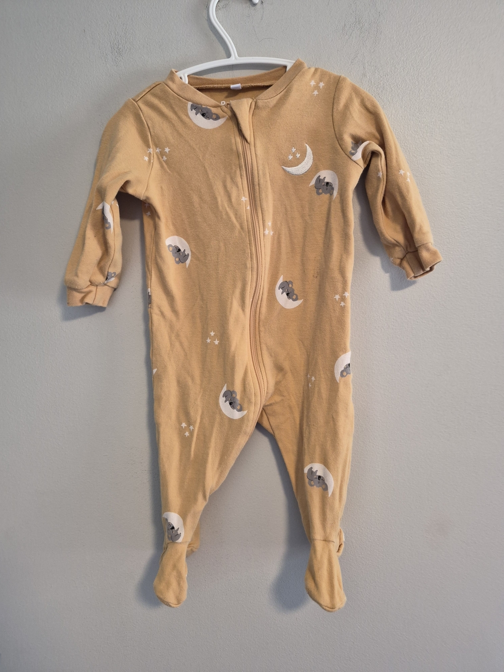 Pekkle 6m Tan Moon & Sleepy Koala Zip Up Sleeper